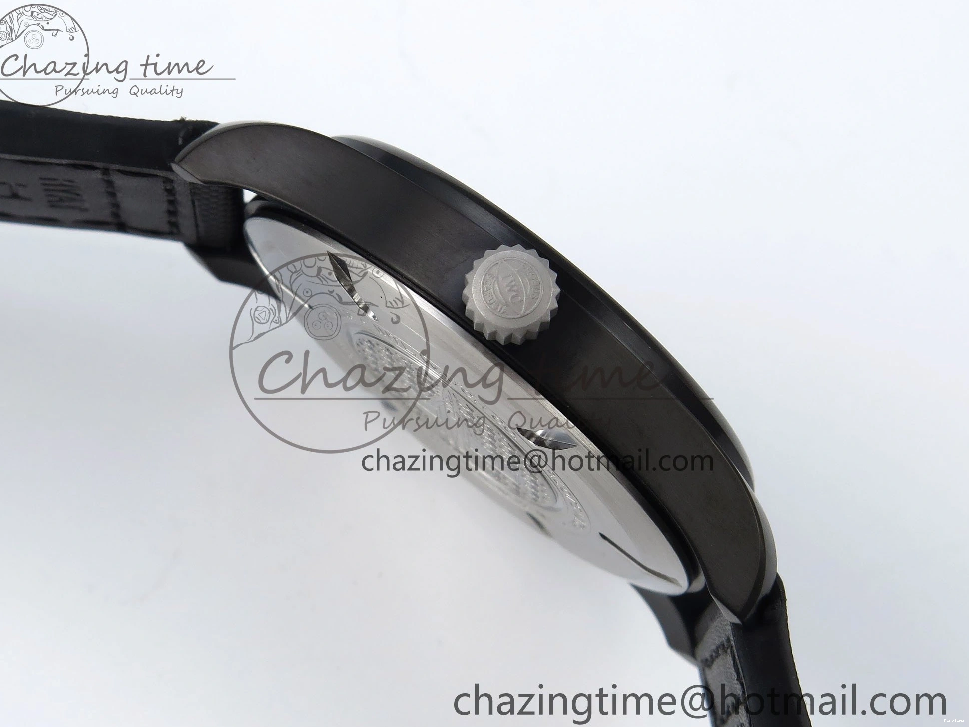 MIROTIME 0129 Pilot Black Ace BLSF 1:1 Best Edition White Lume Dial on Black Nylon Strap MIYOTA OnTrend 7021